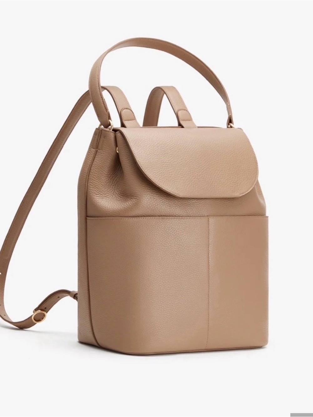 Cuyana Leather Backpack 13 in Cappuccino